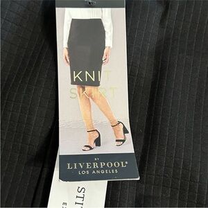 Liverpool Charcoal Pencil Skirt
